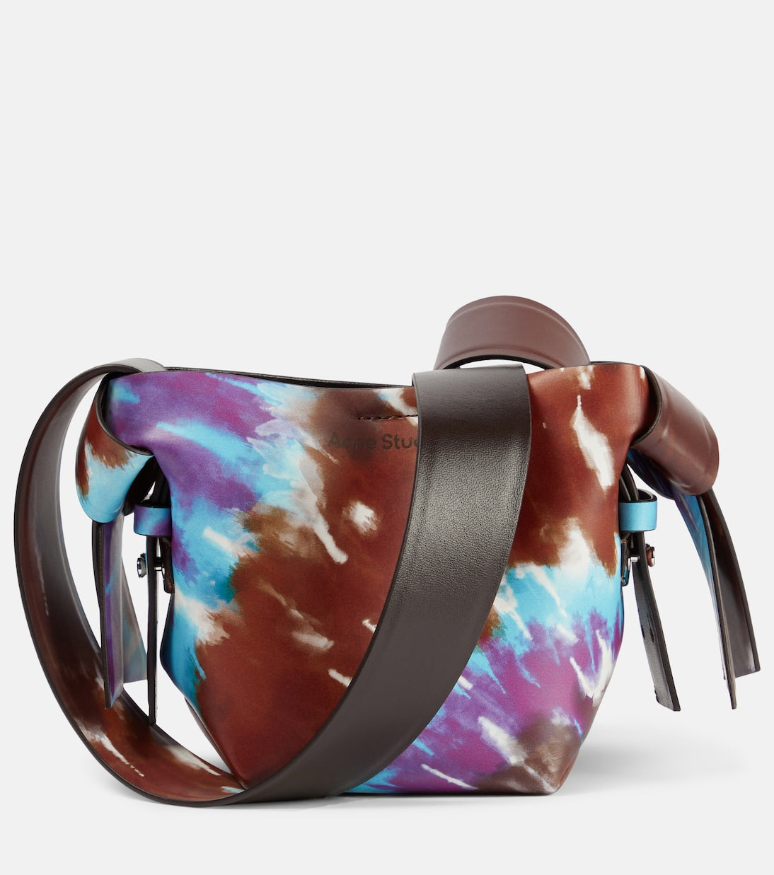 Acne Studios micro leather musubi shoulder bag, multicolor