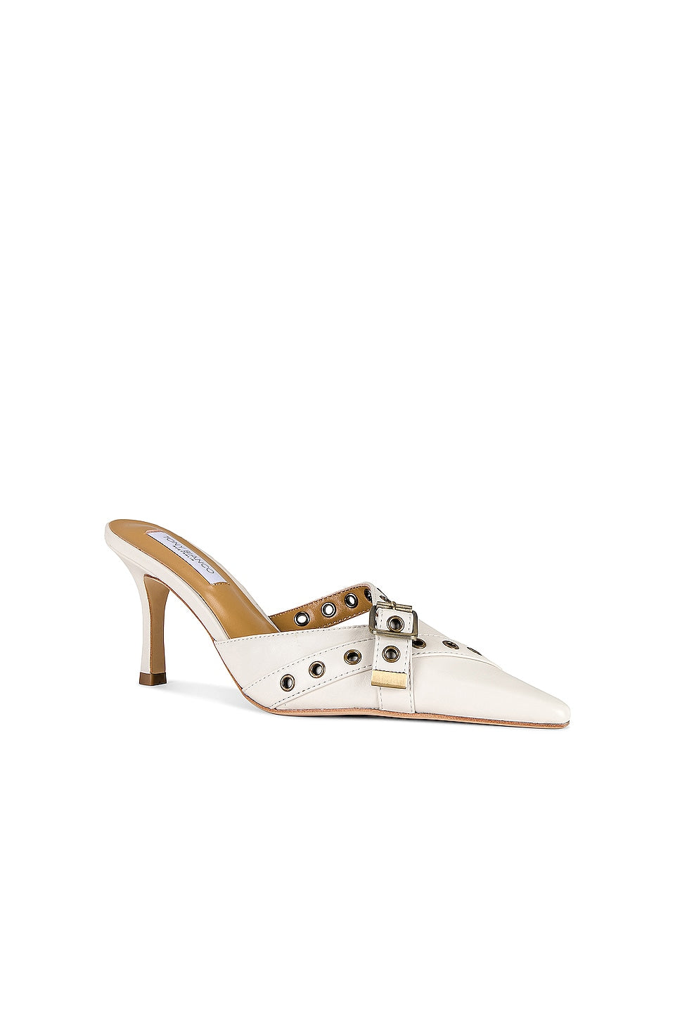 Tony Bianco Savoir mules in Bone Venice