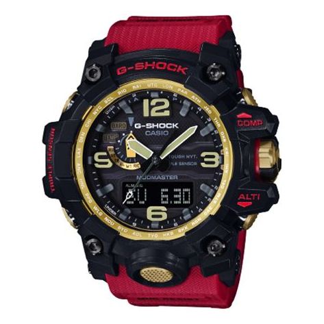 ساعة CASIO G-Shock Mudmaster 'Red'، باللون الأحمر