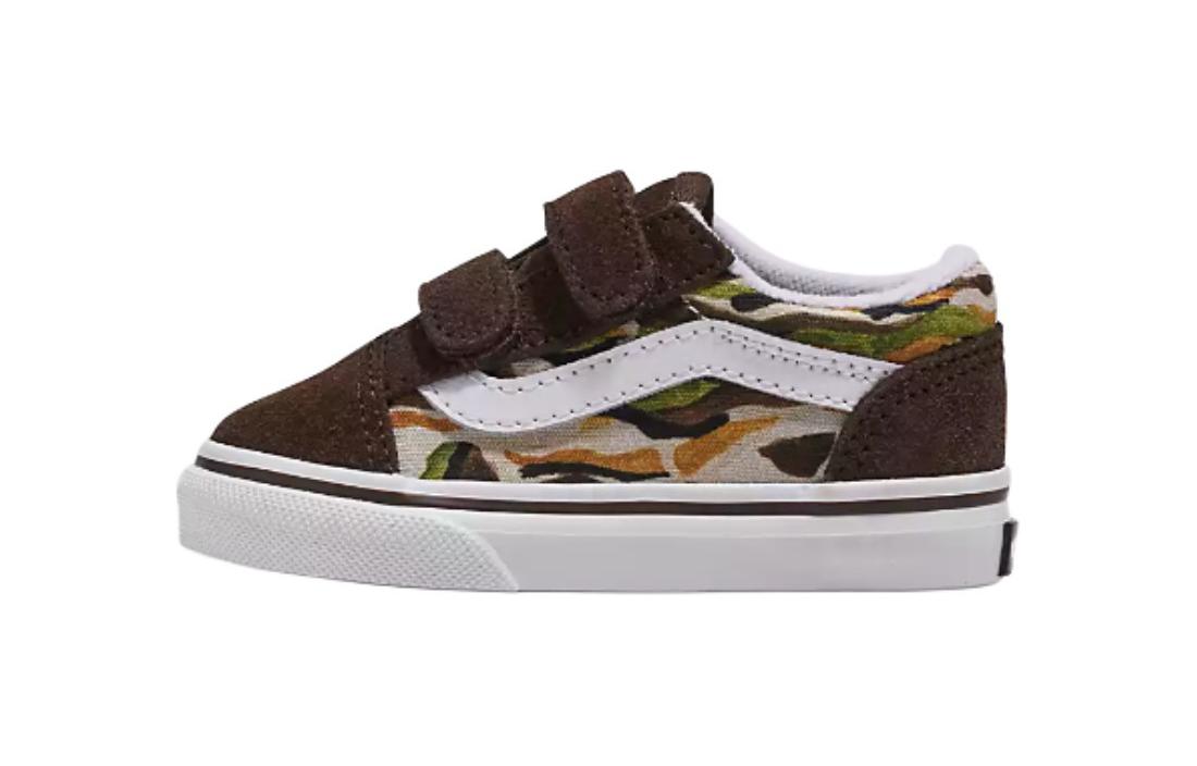 Vans Toddler TD Shoes, White/Brown