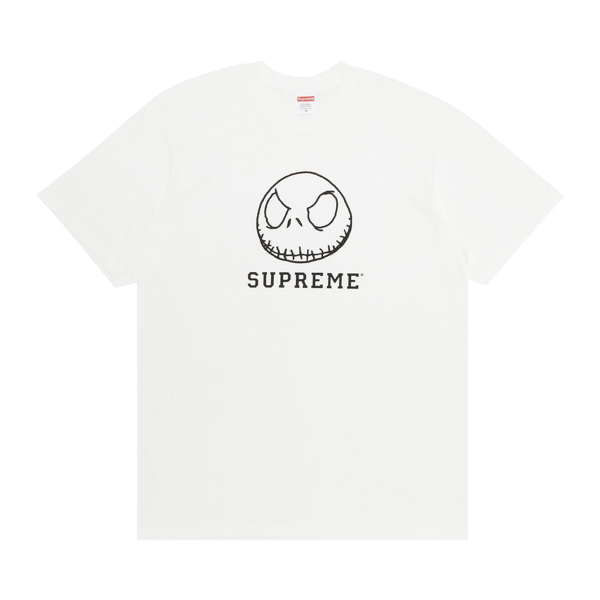 تي شيرت Supreme Skeleton باللون الأبيض