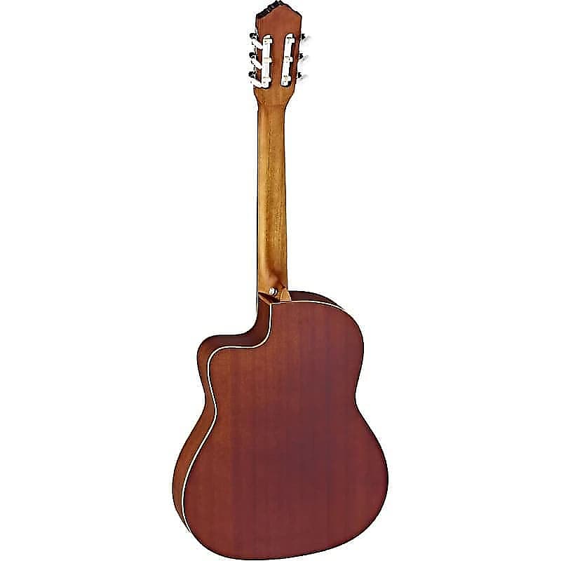 Acoustic guitar Ortega Guitars RCE125SN Family Series Slim Neck & Thinline Body Nylon String Guitar w/ Gig Bag