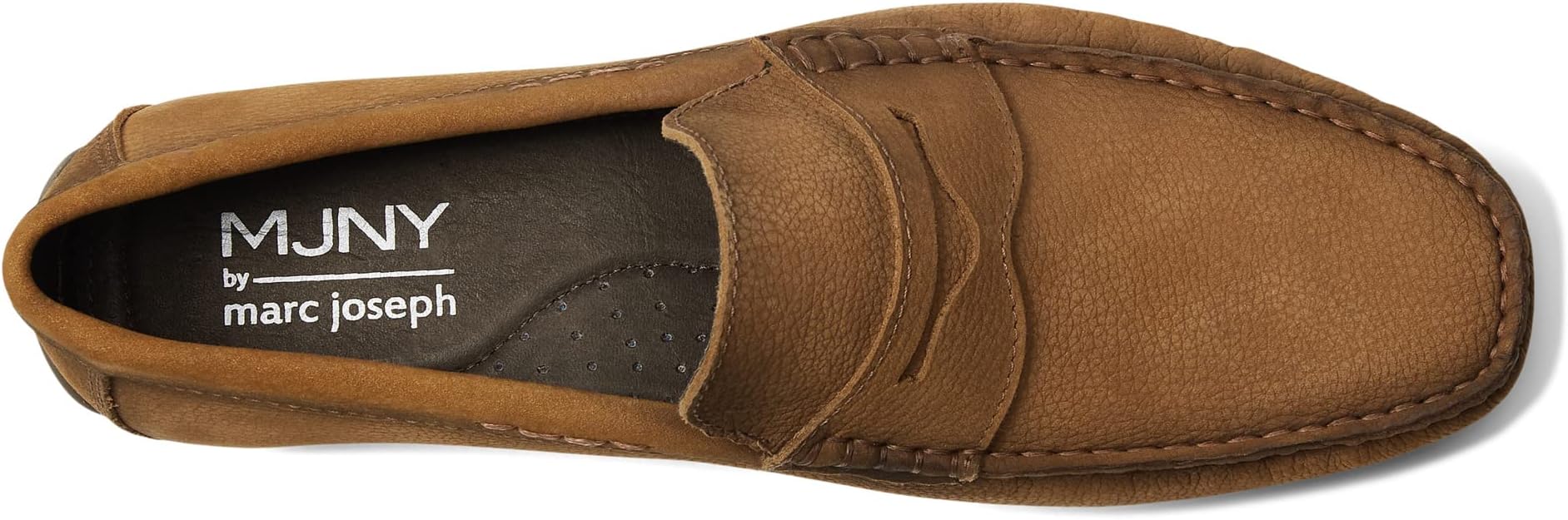 Nebraska Marc Joseph New York Loafers in Havana Nubuck Grainy