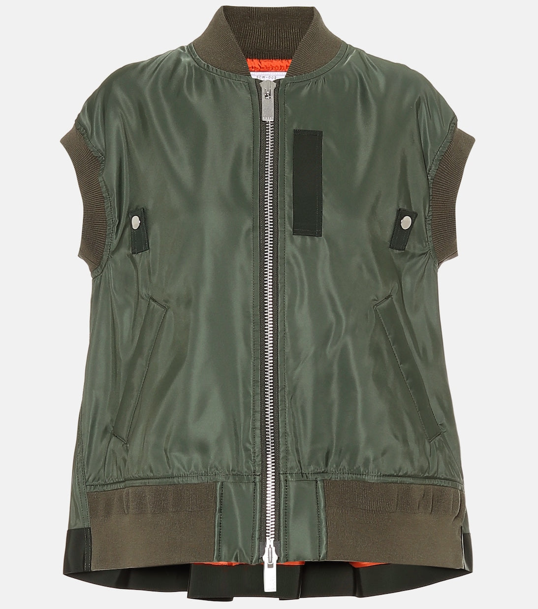 Nylon vest SACAI, green