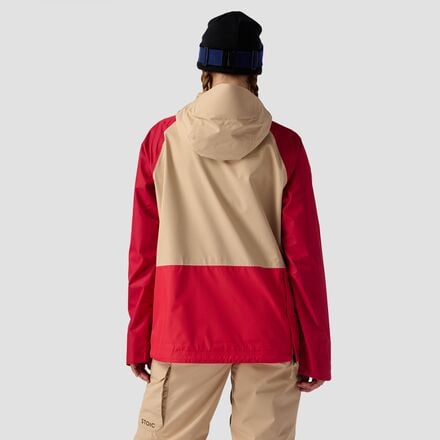 Women's Shell anorak Stoic, color Pebble/Lollipop/Jester Red