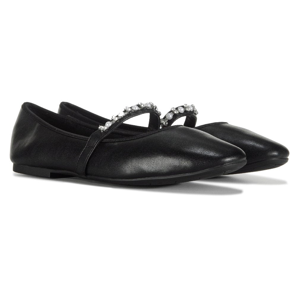 Women's Mary Jane's Blessing Jellypop Ballet Flats, Black