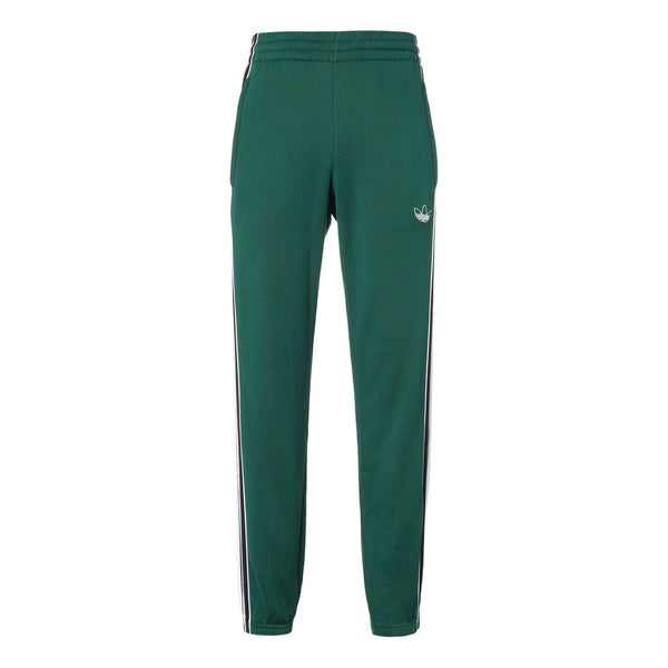 adidas originals 3-Stripes Panel Sweat Pants 'Collegiate Green/Legend Ink', green