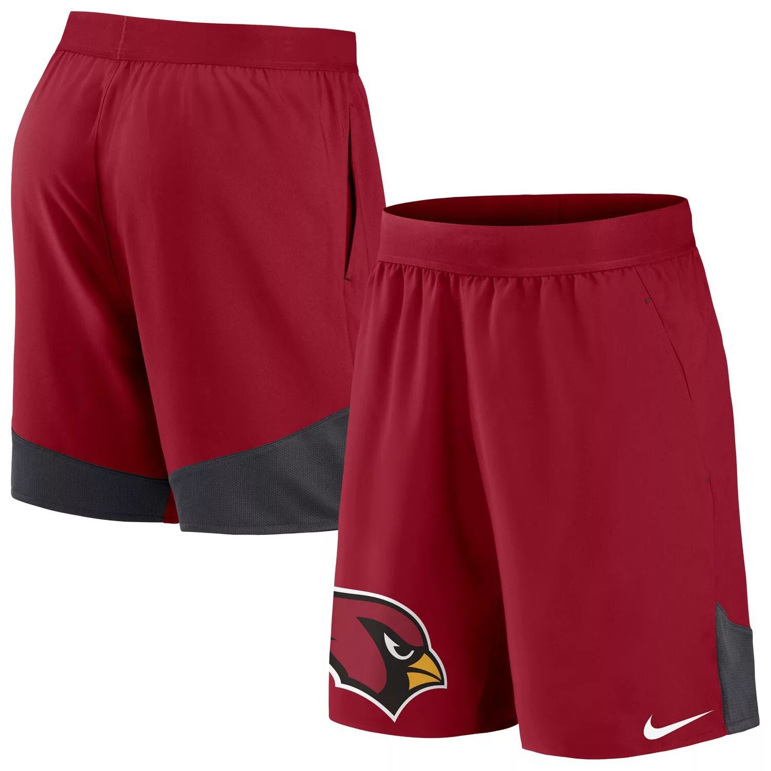 شورت رياضي مطاطي من فريق Arizona Cardinals للرجال من Nike