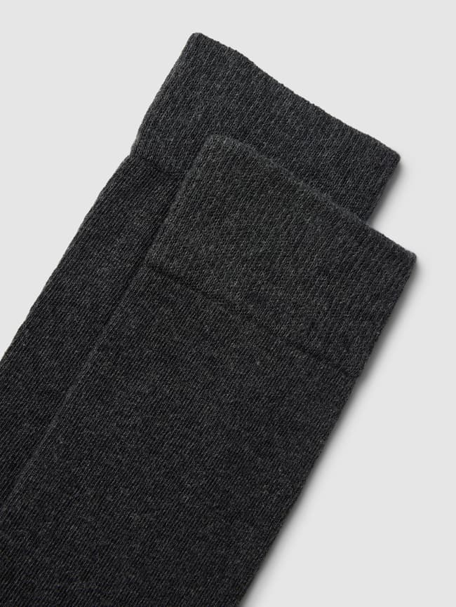 Organic cotton socks, pack of 2 sliver, anthracite