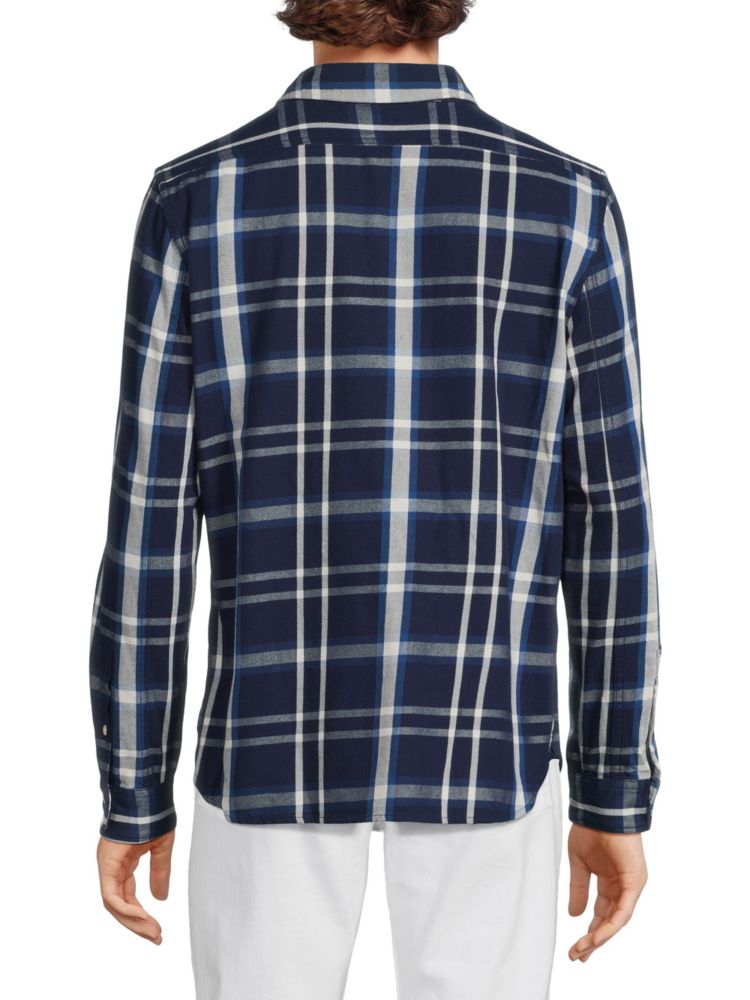 Alex Mill Plaid Flannel Shirt, Navy