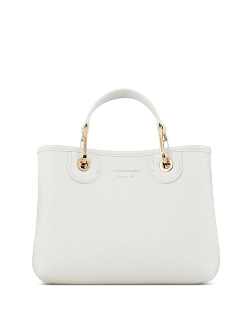 MyEA Emporio Armani Small Black Tote Bag, White