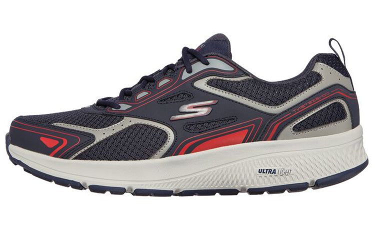 Go Run Consistent Men's Low Top Running Shoes Blue/Red Skechers