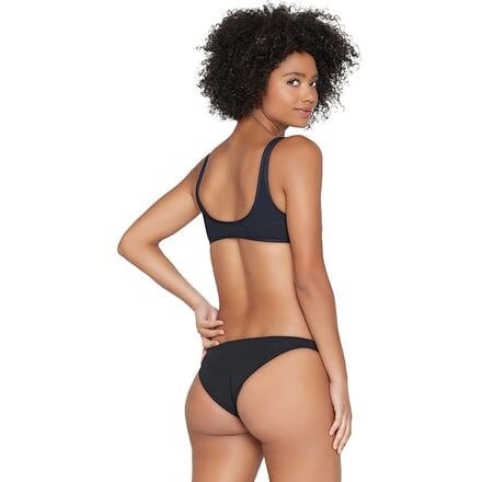 Women's Camacho Ribbed Bikini Bottom L Space, Black