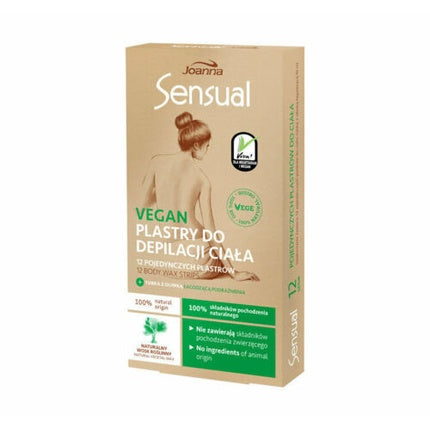 Sensual Vegan Body hair removal patches, 12 pcs. + 10 ml, Joanna