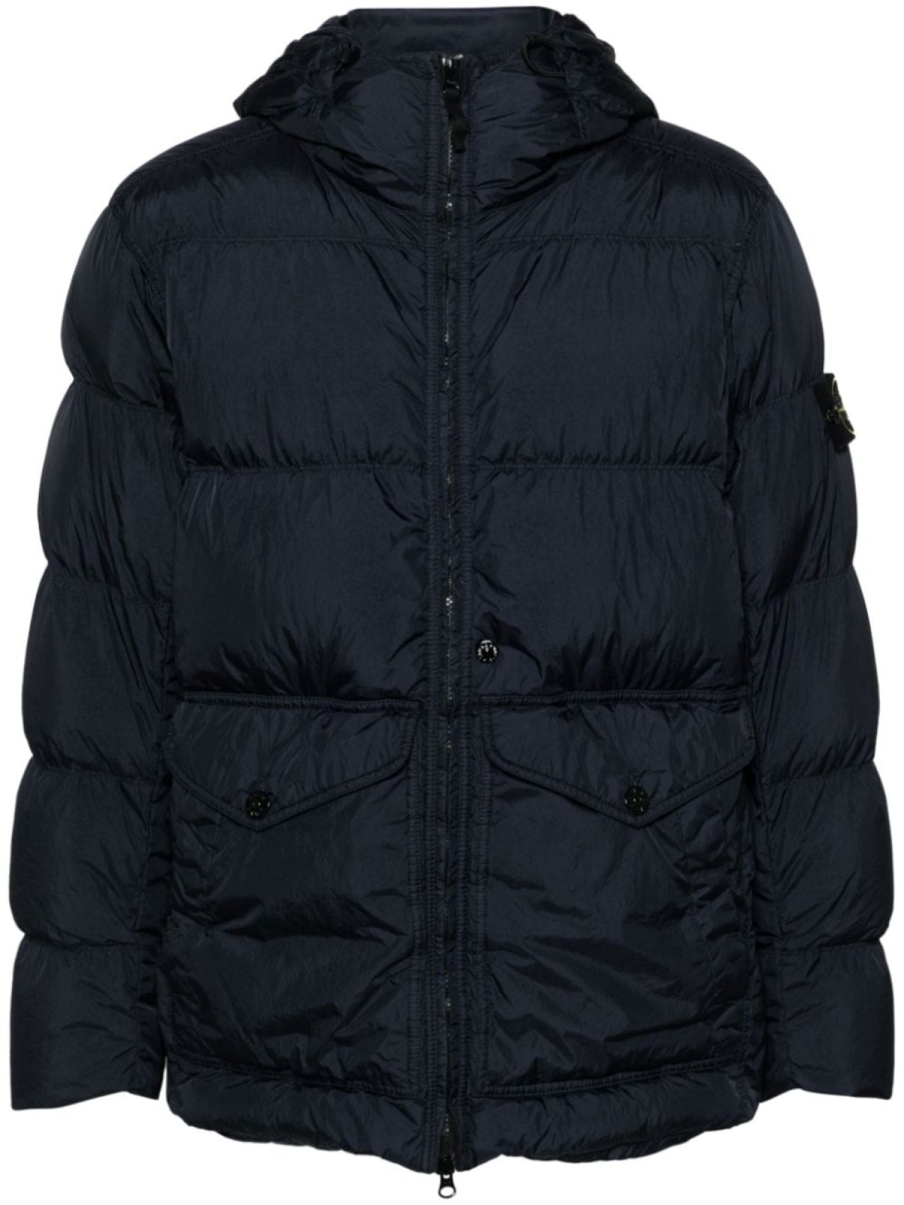 Stone Island Compass Patch Down Jacket, Blue