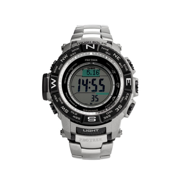 CASIO Solar Powered Waterproof Sports Shockproof Mens Gray Digital Watch, gray