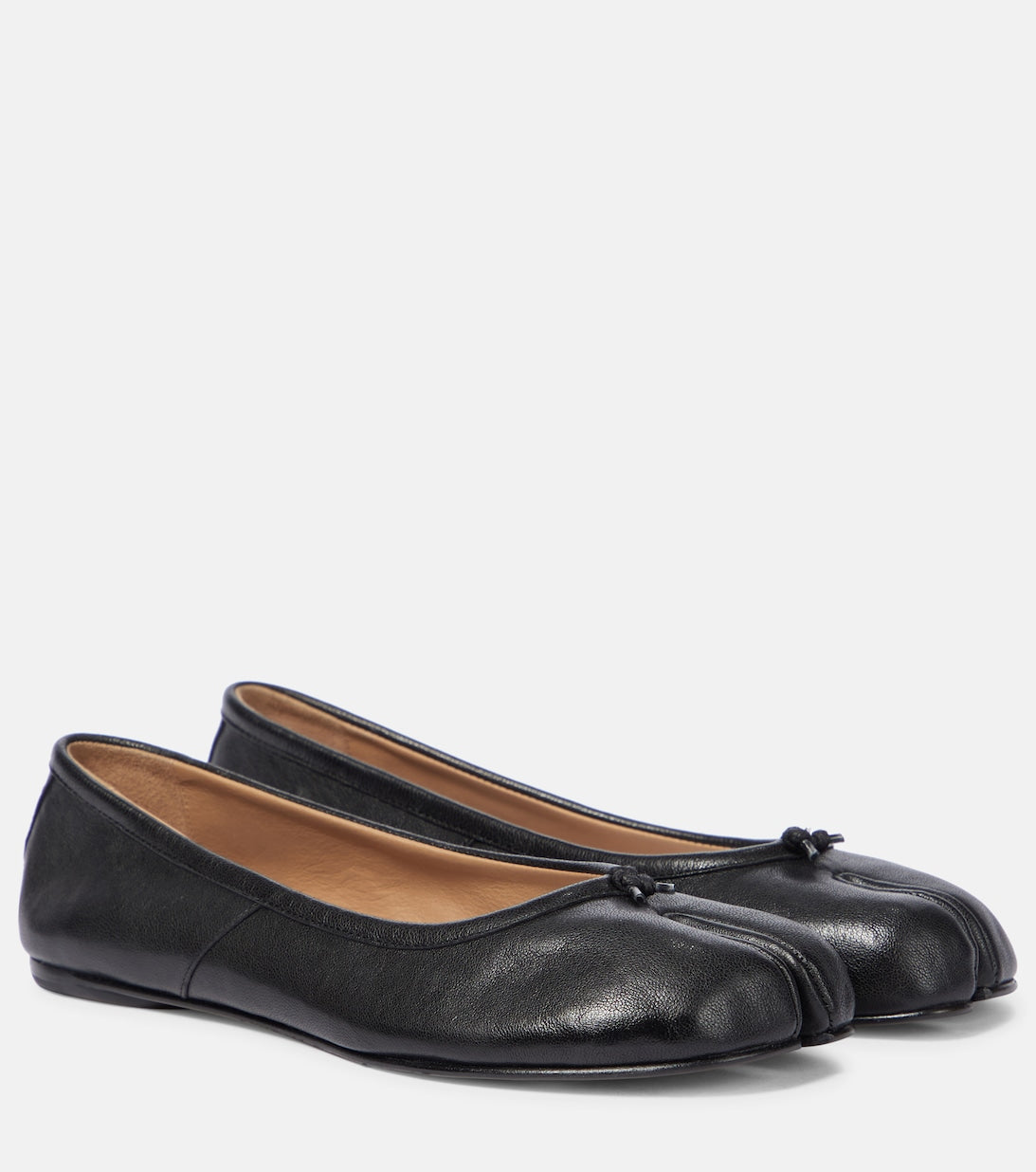 Tabi Maison Margiela leather ballerinas, black