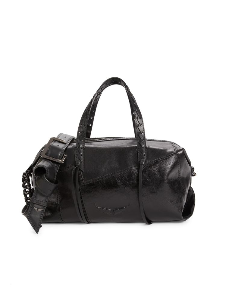 Zadig & Voltaire Leather Duffel Bag, Noir