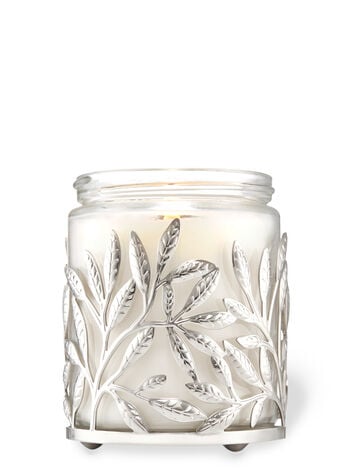 Single Wick Candle Holder Silver Branches, Bath and Body Works