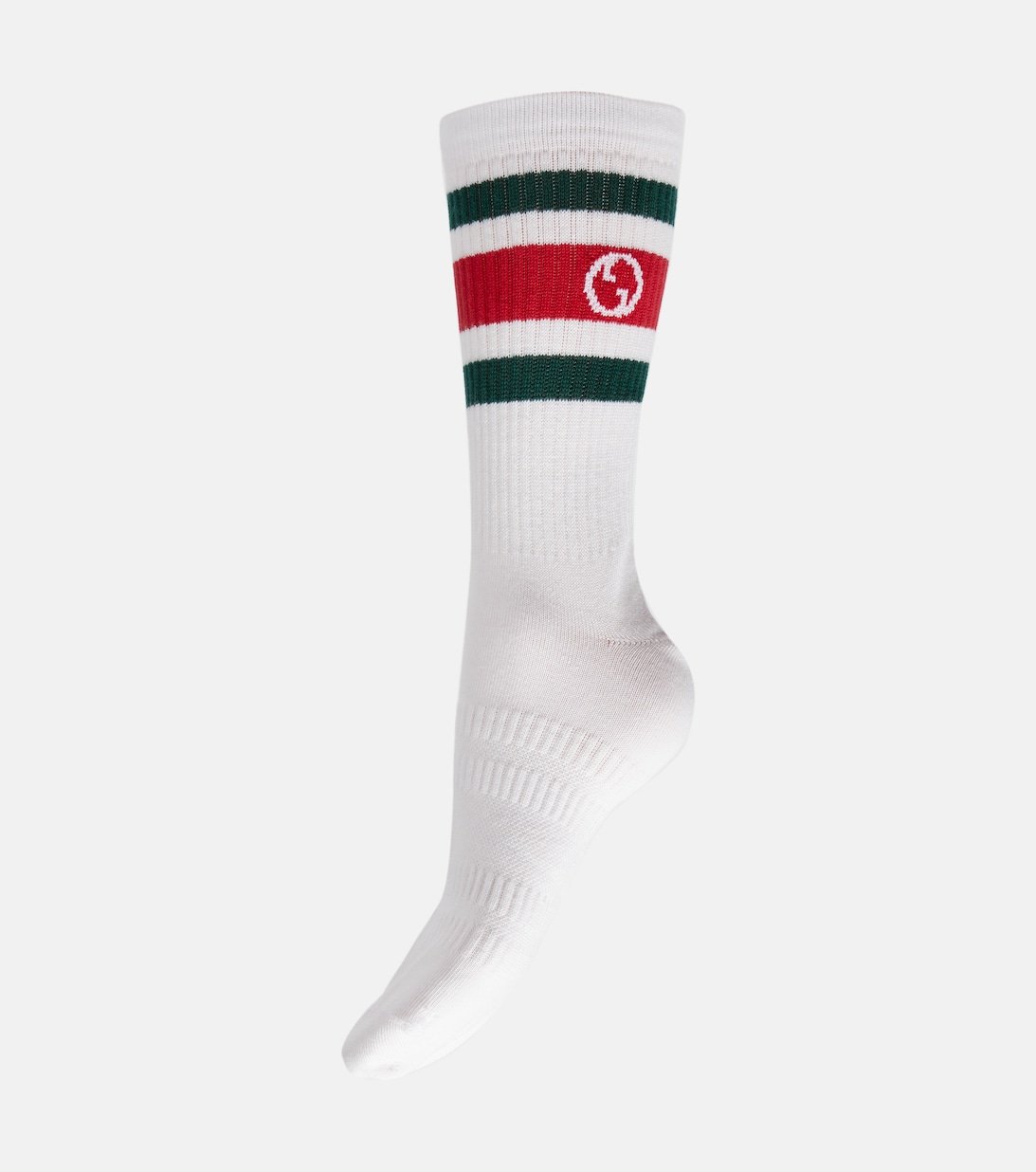 Gucci Cotton Blend Interlocking G Socks, White