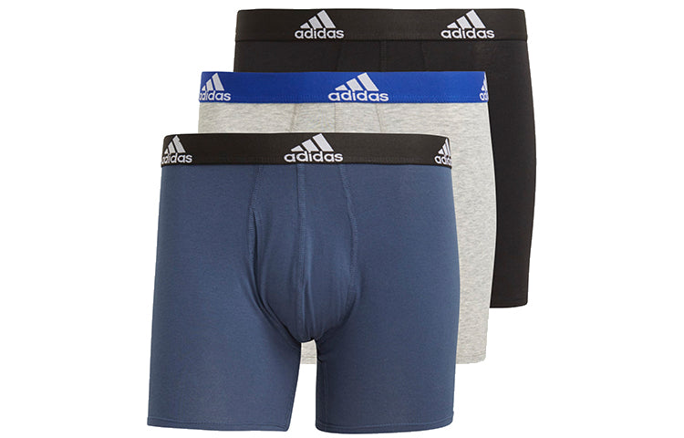 Adidas Underpant Boxer Shorts 3 Piece Set Blue/Black