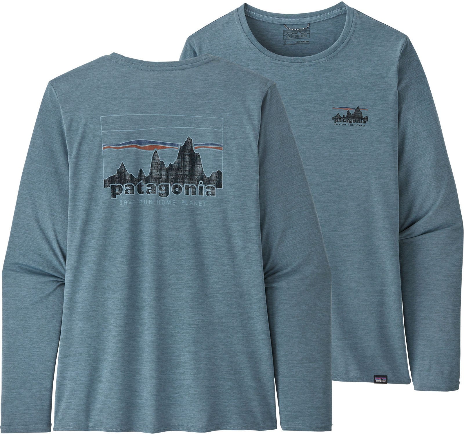 Capilene Cool Long Sleeve Graphic Casual Shirt - Women's Patagonia grey