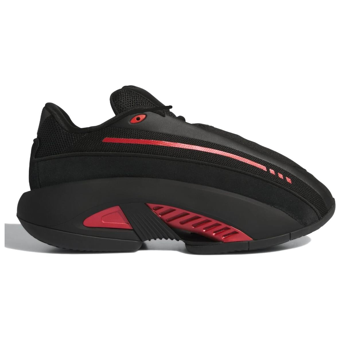 Adidas Mad IIInfinity Core Black Red Sneakers, Black