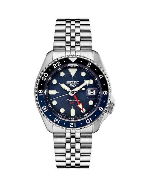 5 Sports watch GMT, 43 mm Seiko Watch, Blue