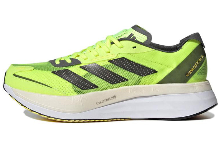 Adidas Adizero Boston 11 Non-slip Low Top Sneakers Men's Green