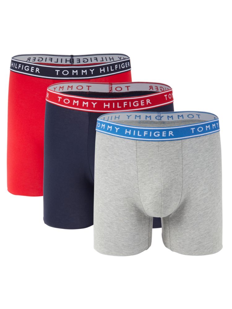 Tommy Hilfiger Logo Boxer Briefs 3 Pack - Evening Blue