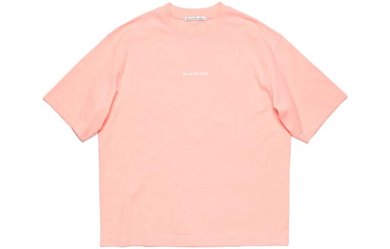 Acne Studios Men's Pink T-Shirt, Pink