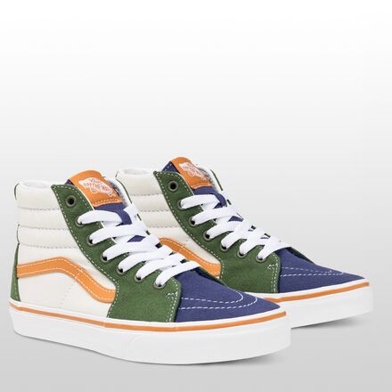 حذاء التزلج Sk8-Hi Lace - Vans للأطفال، متعدد الألوان/أبيض حقيقي