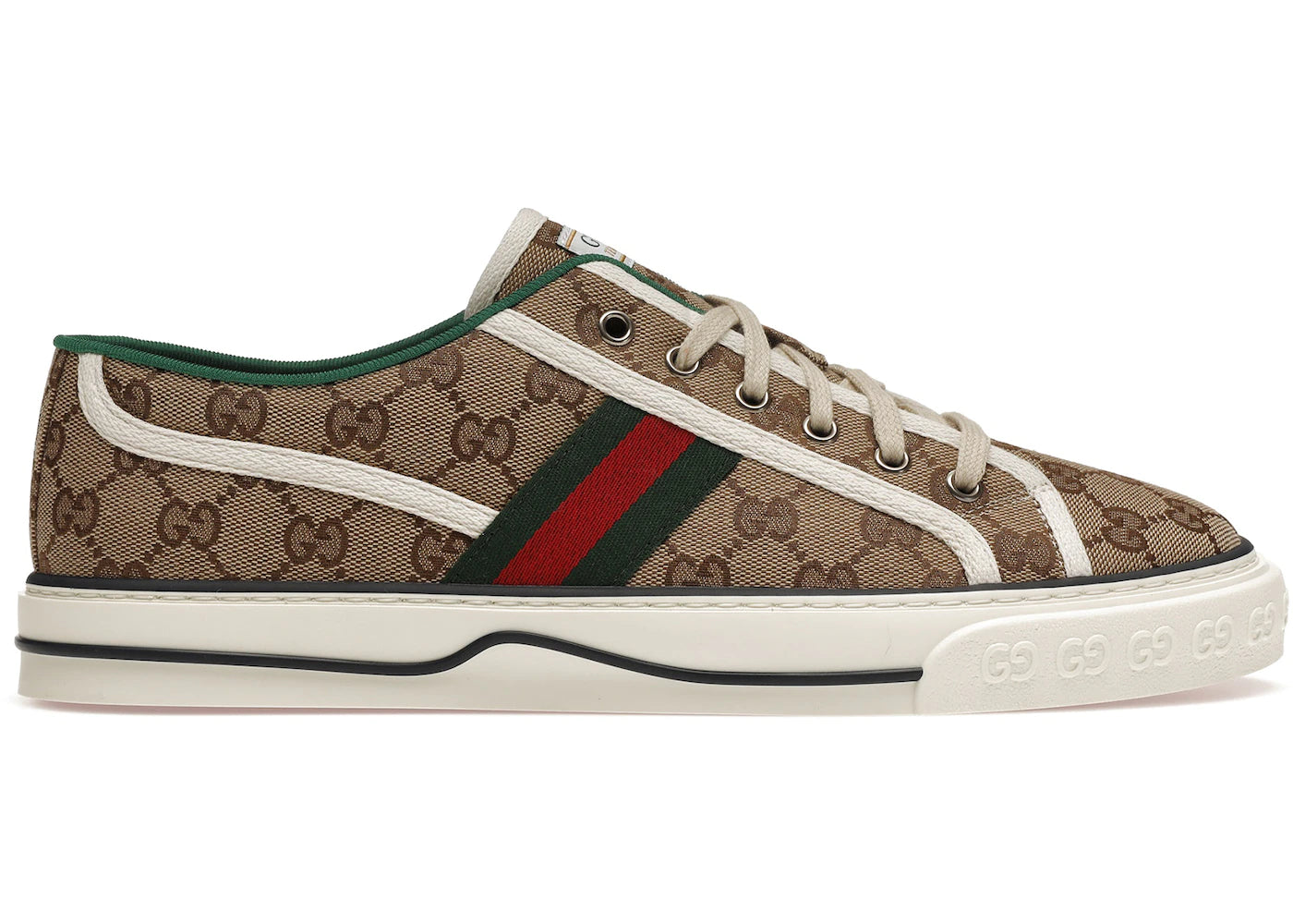 Gucci Tennis 1977 GG sneakers, brown/green/red