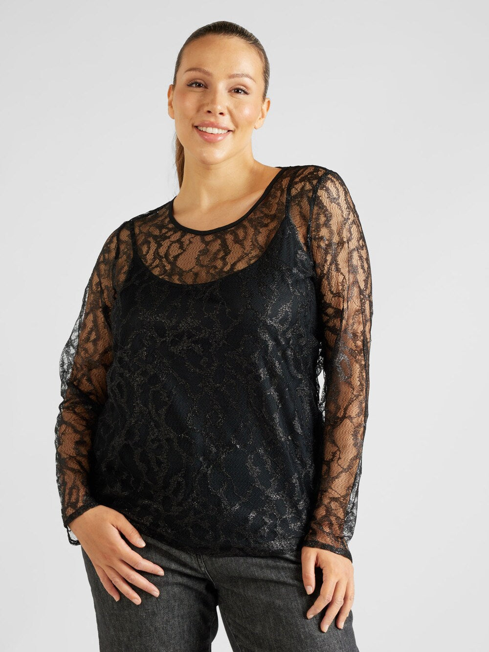 Blouse Persona By Marina Rinaldi VITA, black