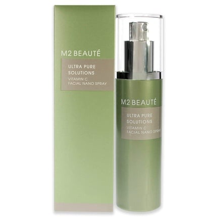 M2Beaut Ultra Pure Solutions Vitamin C Nano Facial Mist للنساء، 2.5 أونصة، M2 Beaute