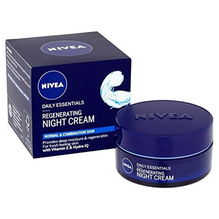 Water Regenerating Night Cream for Normal to Combination Skin, 50 ml, 1.6 fl oz, Nivea