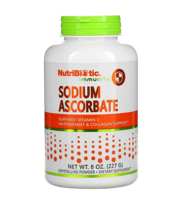 Immunity, sodium ascorbate, crystalline powder, 227 g, NutriBiotic