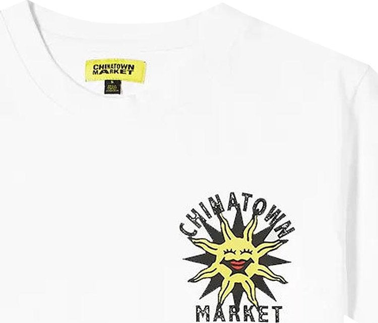 Chinatown Market Sunshine Over The Pyramids T-Shirt 'Cream', cream