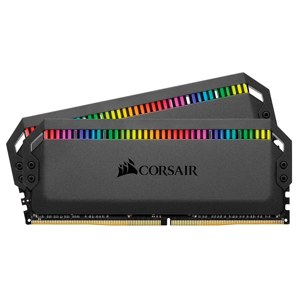 Corsair Dominator Platinum RGB RAM, 16 GB (2x8 GB) DDR4, 3200 MHz, CL16, CMT16GX4M2C3200C16, black