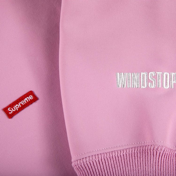 Supreme x WINDSTOPPER Zip Up Hooded Sweatshirt 'Pink', Pink