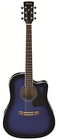 جيتار كهربائي صوتي Ibanez PF15ECE Performance Trans Blue Burst PF15ECE TBS