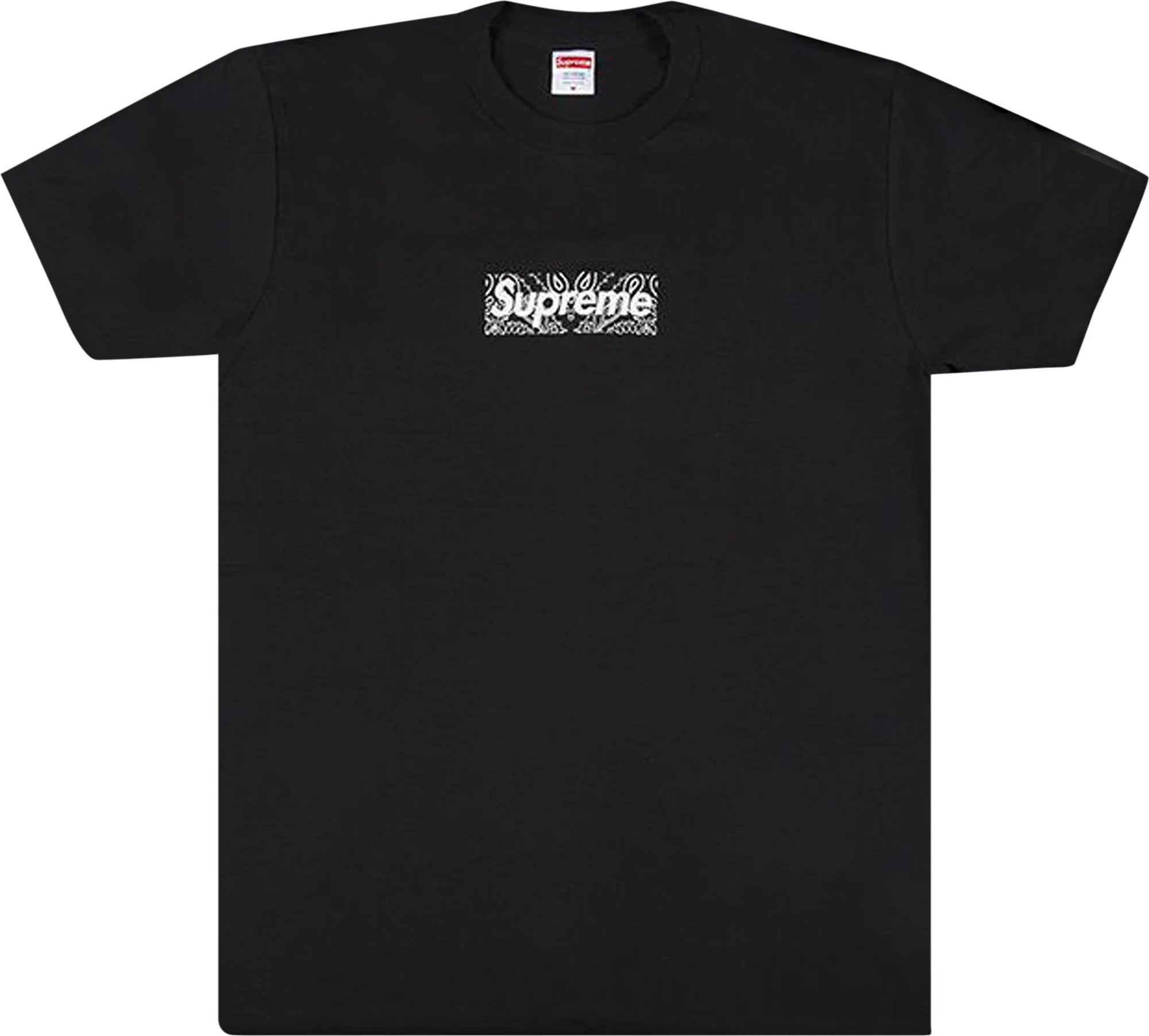 تي شيرت Supreme Bandana Box Logo، أسود