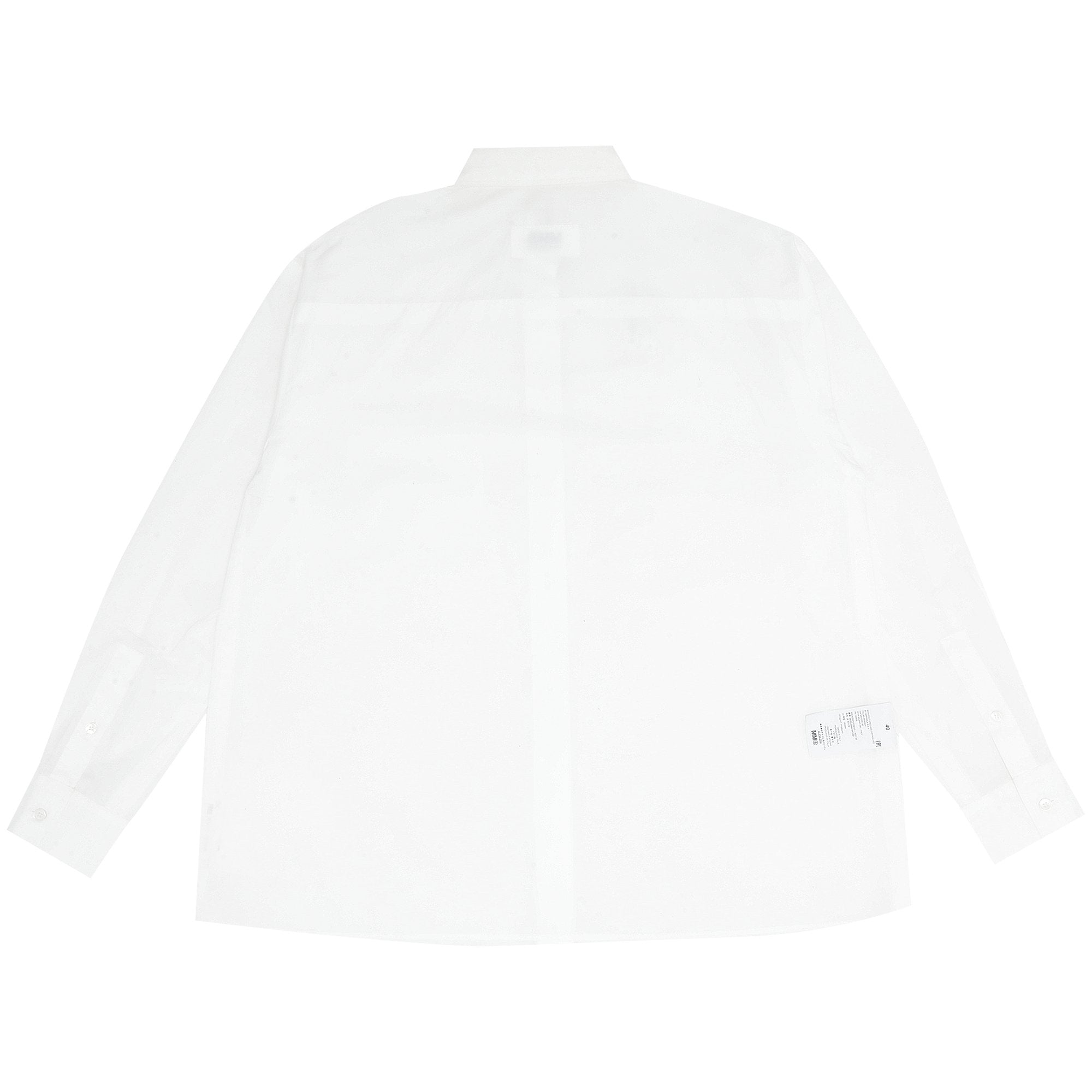 MM6 Maison Margiela inverted poplin shirt, White