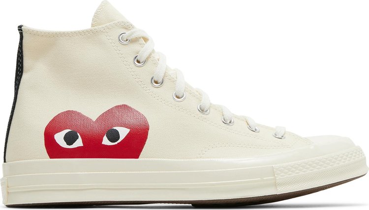 Converse Comme des Garçons x Chuck Taylor All Star Hi Milk sneakers, white