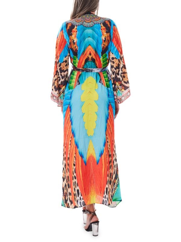 Ranee's Printed Robe, Blue