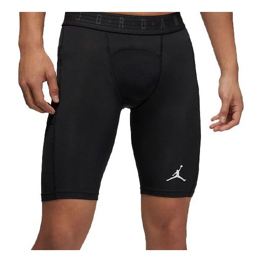 شورت رياضي رجالي سريع الجفاف مطبوع عليه شعار Air Jordan Sport Dri-FIT، أسود اللون