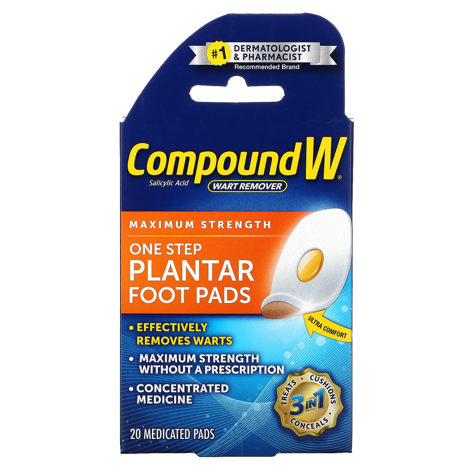 Compound W Wart Remover, 20 Treatment Pads