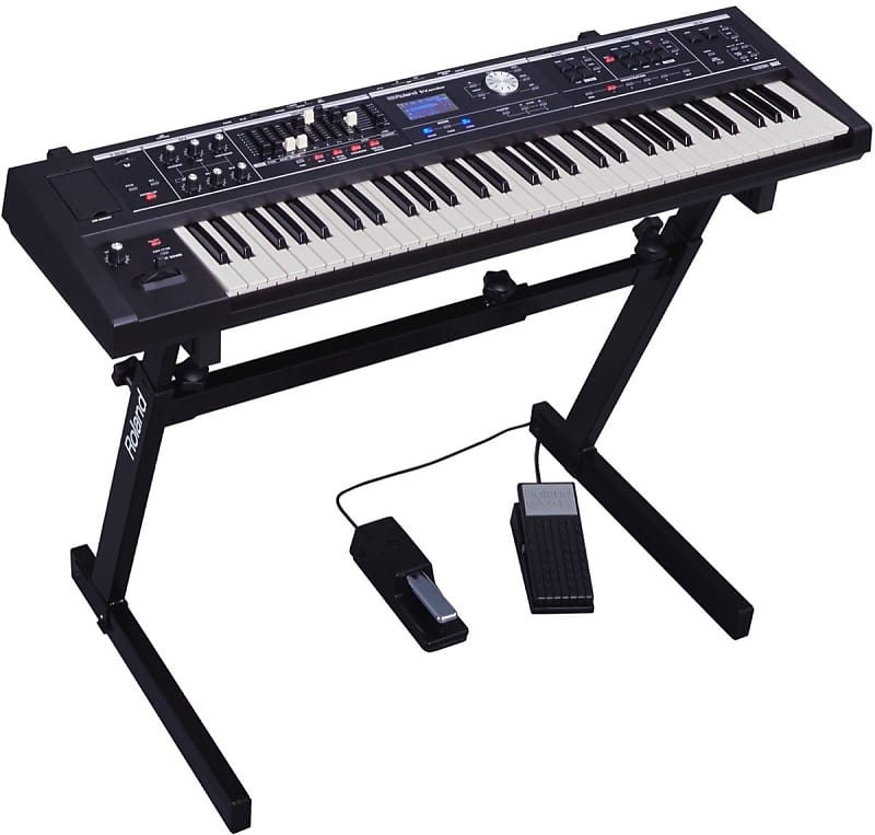 لوحة مفاتيح Roland VR-09B V-Combo Live Performance، 61 مفتاحًا باللون الأسود غير اللامع لوحة مفاتيح Roland VR-09 V-Combo Live Performance