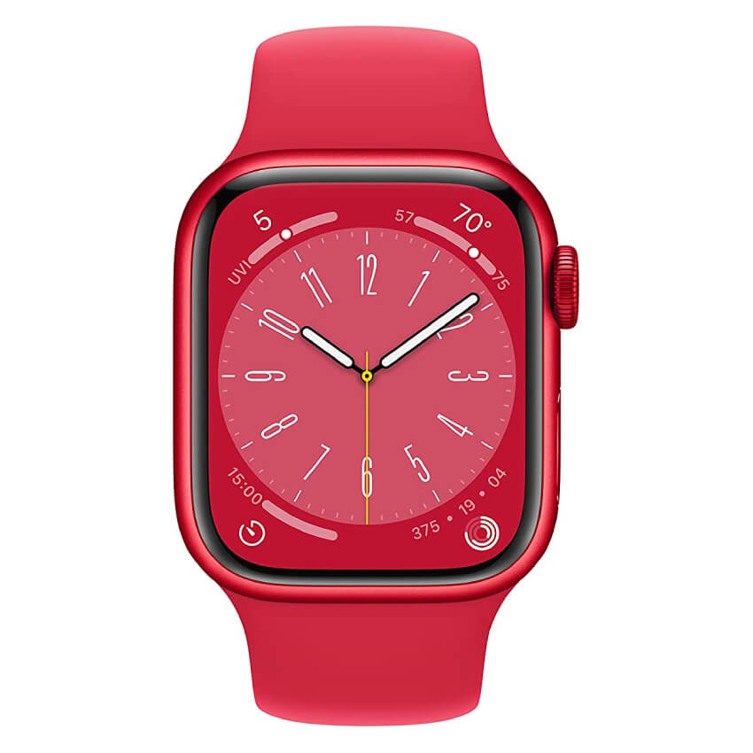 Smartwatch Apple Watch Series 8 (GPS), 41mm, (PRODUCT)RED Aluminum Case/(PRODUCT)RED Sport Band - R