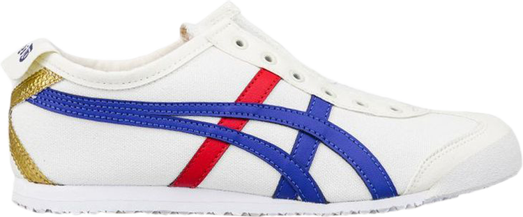 حذاء رياضي Onitsuka Tiger Mexico 66 سهل الارتداء باللون الكريمي والأزرق